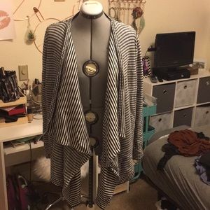 Merona Heavy knit open striped sweater